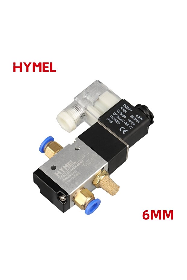 DC12V 6MM Pneumatic Fittings 3 Way 2 Position Air Directional Control Solenoid Valve 3V210-08 DC12V