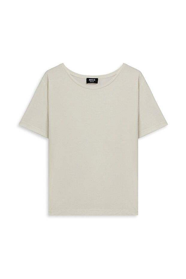 Rahat kesim basic tişört - 1