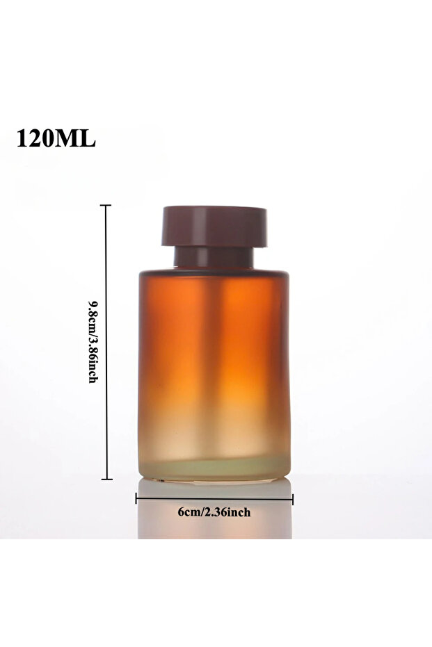 Glass Brown 120ML Home Fragrance Diffuser Empty Bottle Party Gifts Glass Container Reed Diffuser Ess