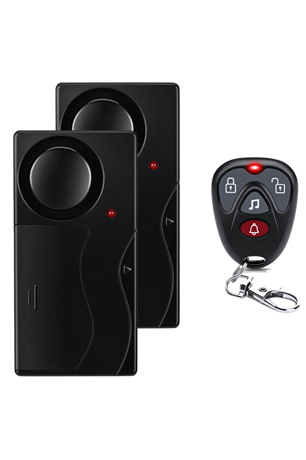 New Set B New 110dB Door And Window Vibration Alarm Wireless Anti-Theft Alarm With Remote Control H