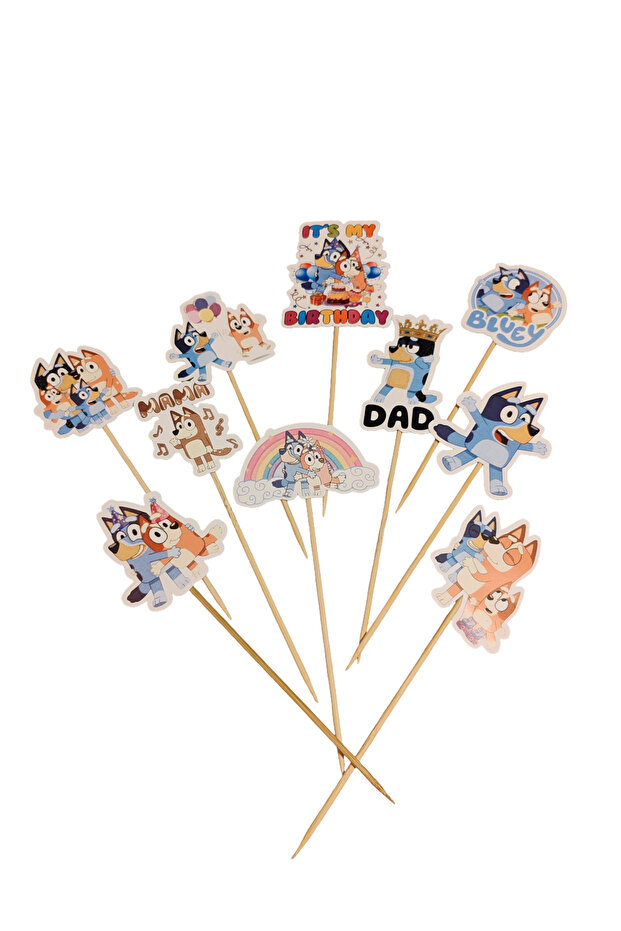 SET CAKE TOPPER Tematica BLUEY - 2