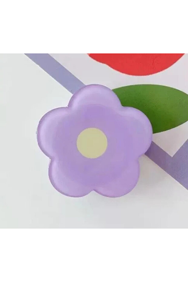 VIKEFON E Ins Drip Glue Elegant Flower Air Cushion Mobile Phone Stand with Scalable Lazy Bracket For