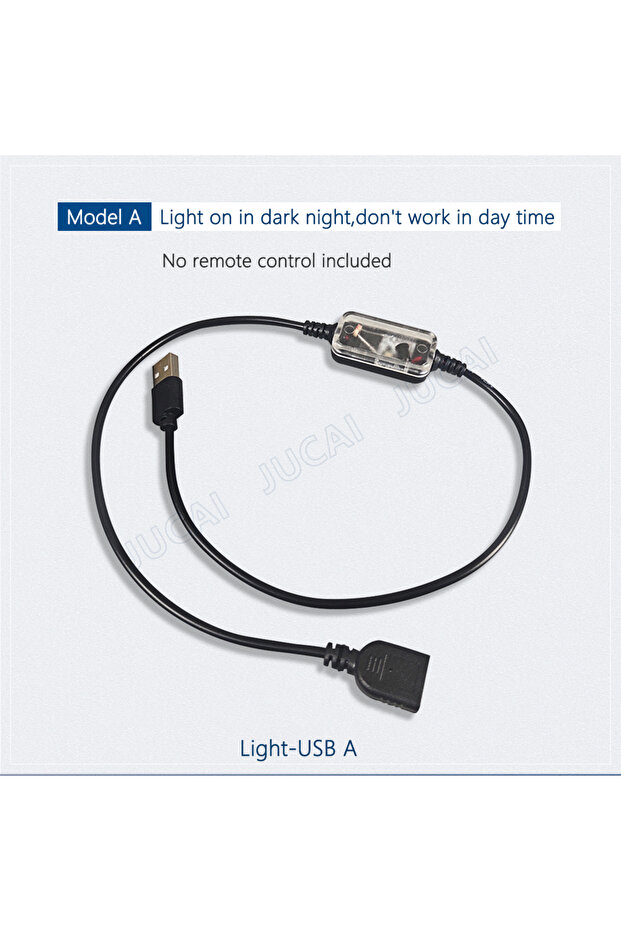 مفتاح استشعار الضوء USB A/DC، تشغيل وإيقاف تلقائي، مفتاح إضاءة الشوارع بالخلية الضوئية DC12V 24V