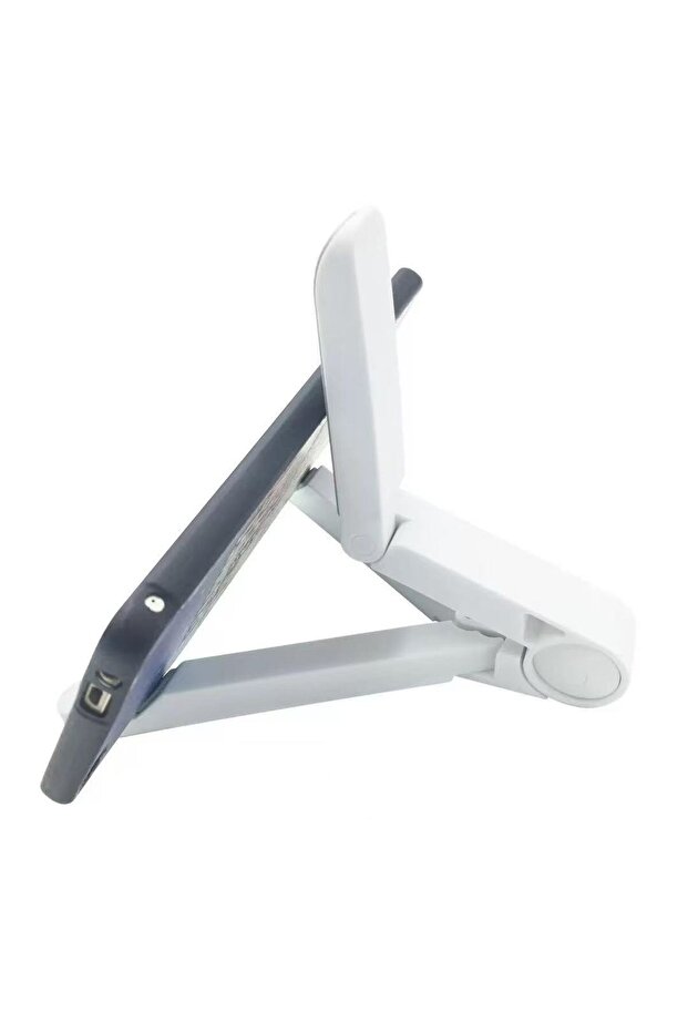 1pc-white Multifunctional Foldable Tablet Computer Bracket IPad Air/Pro Universal Bracket Adjustable - 1