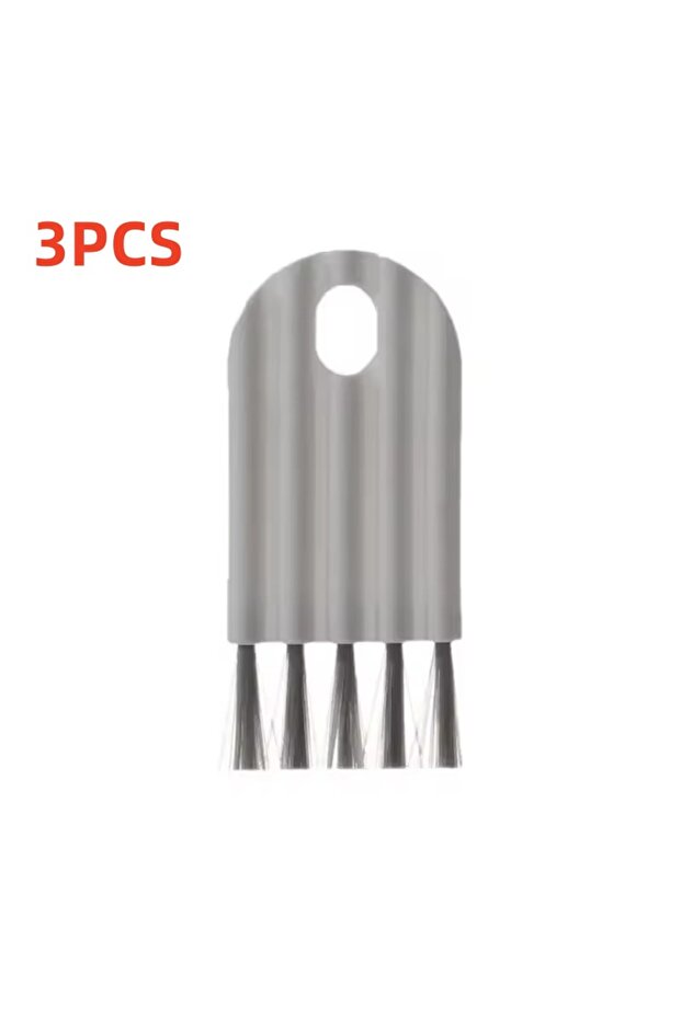 3PCS Grey Duster Keyboard Soft Brush Bendable Multifunctional Computer Cleaning Brush Soft Tiny Keyb - 1