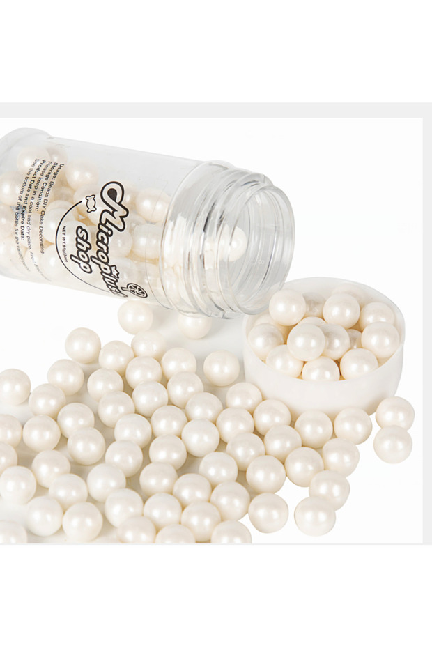 10mm White Pearl Sprinkles Pearls,Baking Cake Decorati,Ice Cream Toppings and Cookie Decorating,Wedd