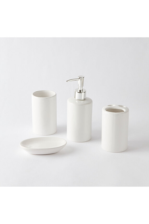 طقم إكسسوارات حمام من الميكا مكون من 4 قطع - 5