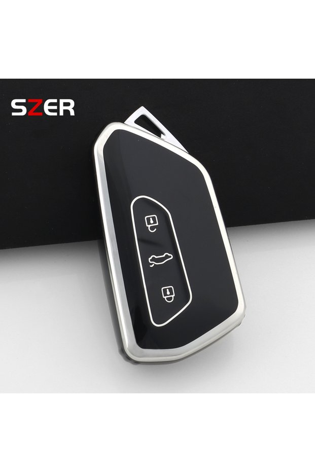Black only case TPU Car Key Case Cover For VW Volkseagen Golf 8 MK8 ID.3 ID.4 Cupra Skoda Octavia A8