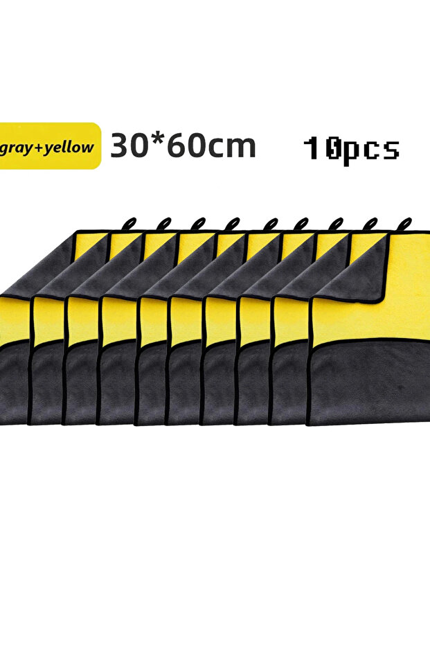 30x60-10pcs 1/3/5/10Pcs Car Wash Microfiber Towel 30x30/40/60CM Car Cleaning Drying Cloth Hemming Ca