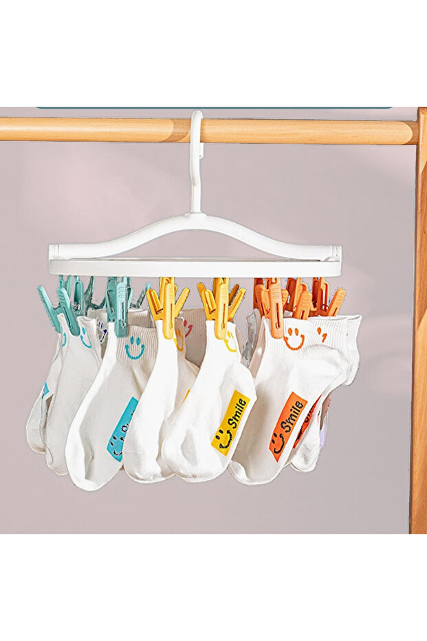 رف تجفيف الملابس القابل للطي متعدد الوظائف من صفا - 1