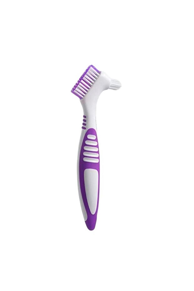 C Double Sided Denture Toothbrush Cleaning Brush Denture Brush Invisible Braces Orthodontic Retaine.