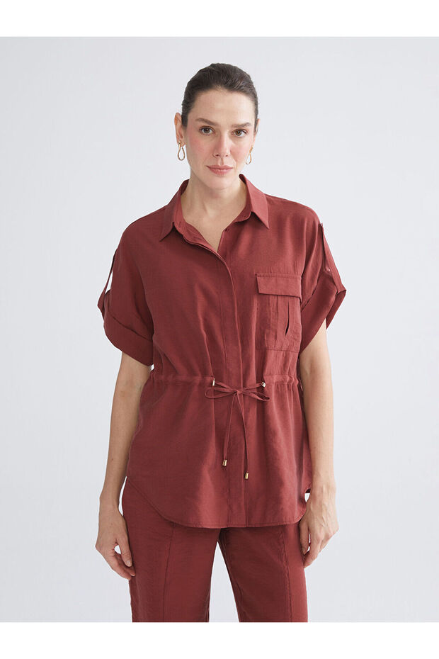 قميص نسائي من NEVAVM بتصميم مميز ومقاس كبير مصنوع من مزيج قماش مودال
