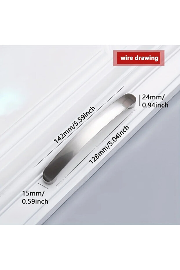 5pcs A-128mm 5/10/20pcs Cabinet Handles Knobs Aluminum Alloy Door Kitchen Knobs Brushed Cabinet Pull