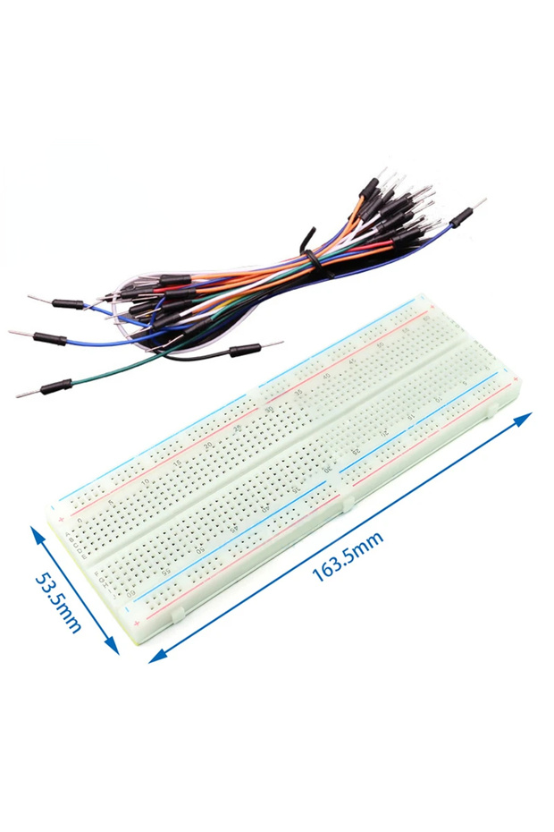 830pts-65Jumper wire 400 830 750 Tie Points PCB Breadboard Power Board Mini Test Protoboard For DIY