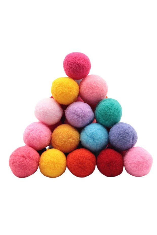 30mm 20g21pcs mix 3cm Fluffy Soft Pom Poms 30mm Pompoms Ball Handmade Grament Wedding Christmas Deco