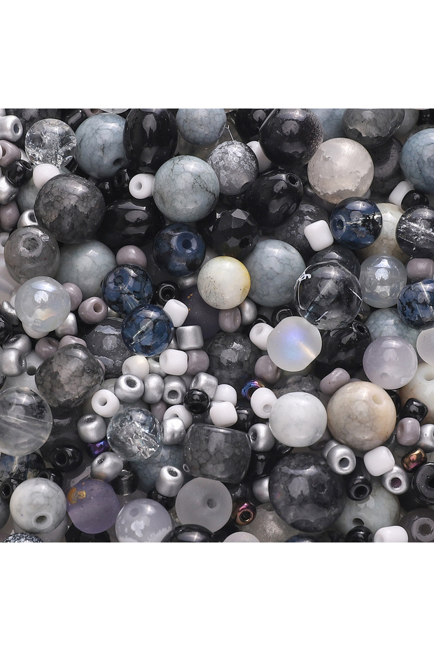 30g style3 3-12mm 30G/Bag Glass Mixed Beads Full of Vitality, Unique Scattered Beads, Handmade DIY J