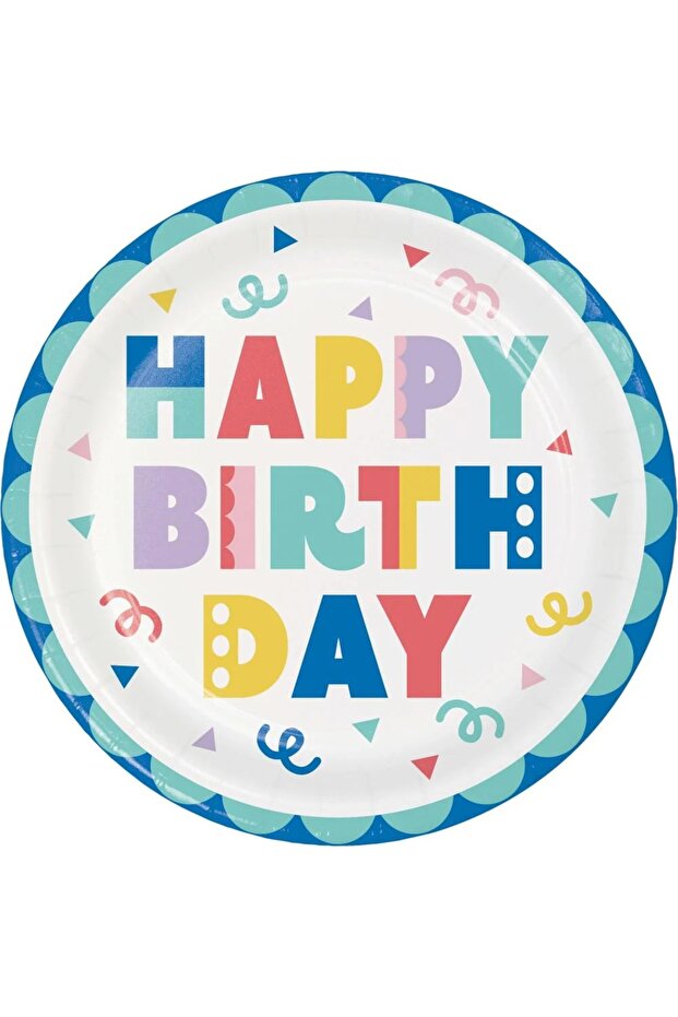 Party Patterns Dinner Plates 9" 8ct - 1