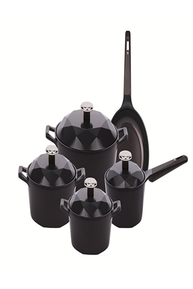 Titanium Carat 9-Piece Cookware Set – Royal Blue color