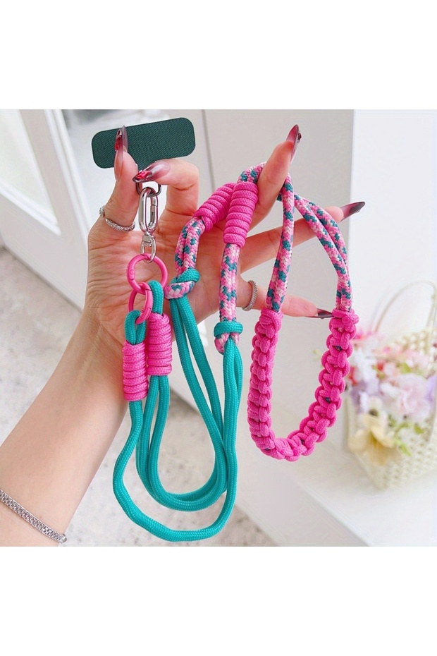 Ls Plastic [Ls] Korean mobile phone lanyard diagonal span chain hanging neck strap men's and women's