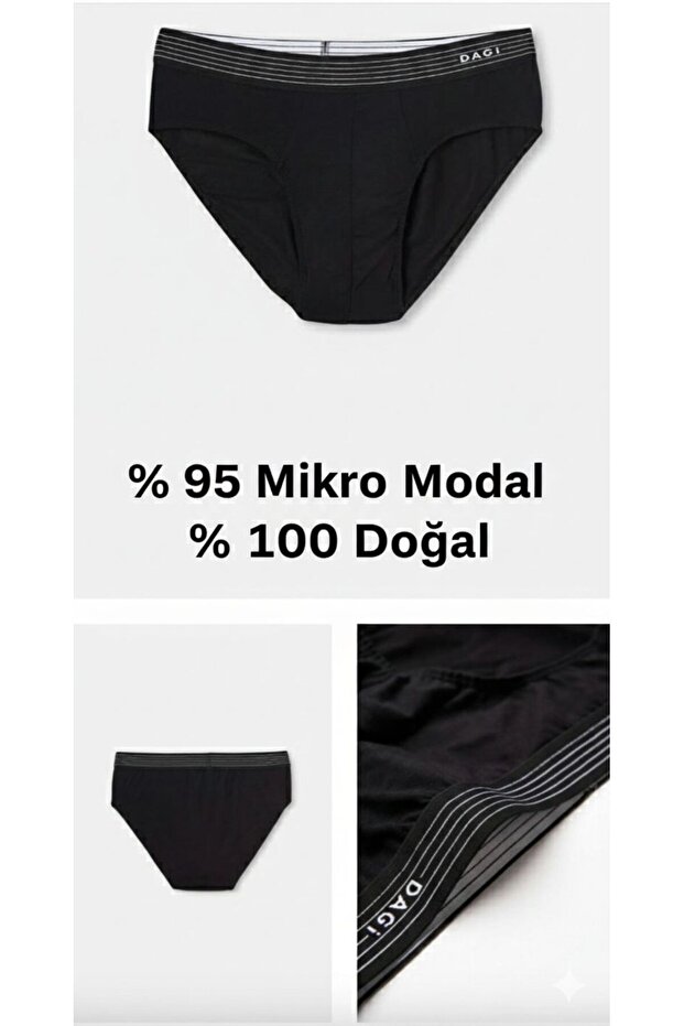 Men'S, 95% Micro Modal 5% Elastane 3 Piece Slip - 1