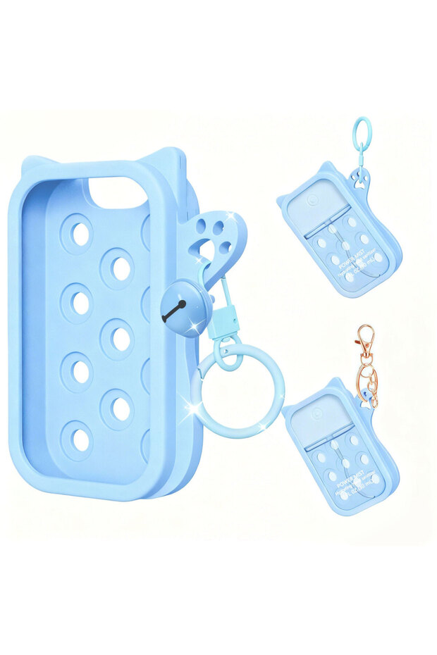 Silicone SKY BLUE Hand Sanitizer Mist Case 1FL. OZ., Protective and Stylish Hand Sanitizer Spray Acc