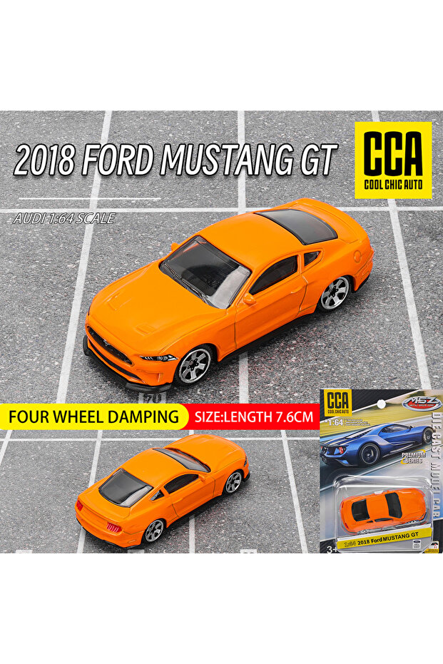 MUSTANG GT 2018 CCA MSZ 1:64 FORD GT Exquisite hanging model classic car static car model alloy die