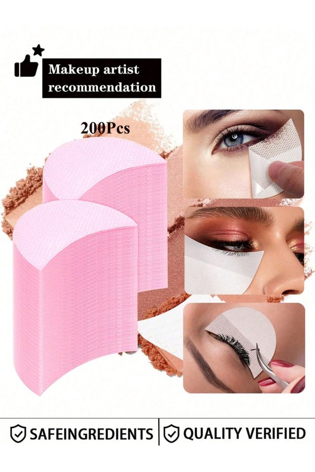 200Pcs-Pink 50/10/150/200Pcs Eyelid Stickers, Eye Liner Stickers, Eye Shadow Shields, Eye Makeup App