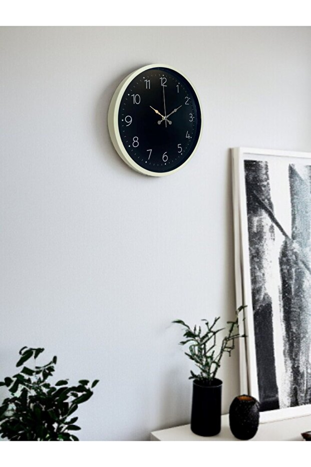 ساعة حائط مزخرفة مقاس 36 سم - 3