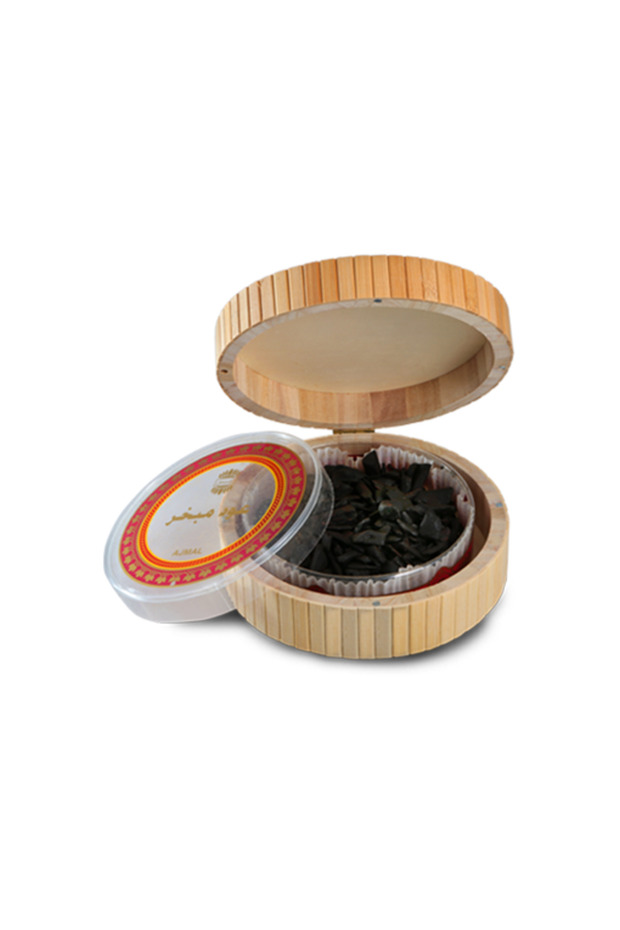 Oudh Mubakhar 50g Unisex | Luxury Bakhoor in Bamboo Box | Authentic Arabic Oud