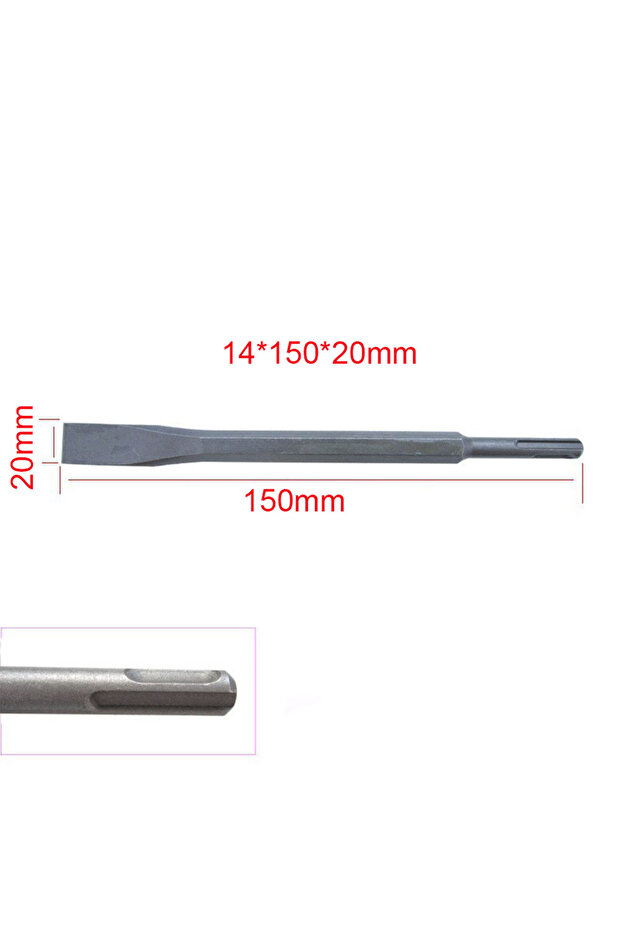 مثقاب كهربائي مطرقي SDS PLUS B مقاس 14 × 150 مم، رأس دائري/سداسي/خماسي/65 أمبير/إزميل مسطح