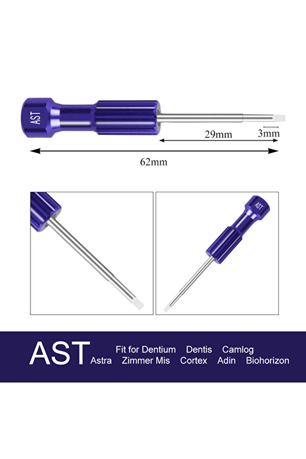 AST High quality Dental Laboratory Stainless Steel Implant Screw Driver Dentistry Tool Kit Micro Scr