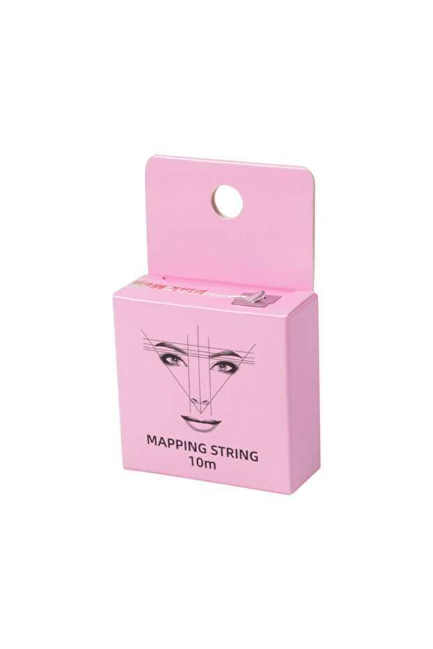 Pink Ink String 10m for Mapping Eyebrow Marker Thread Tattoo Brows Point 1 Box MAPPING STRING Microb - 1
