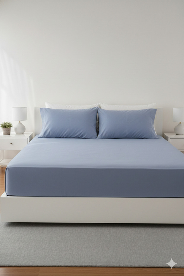 Double Colorist Bed Sheet - Ocean