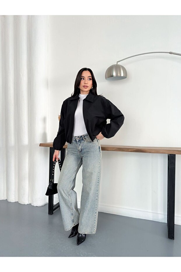 Jachetă bomber oversize - 1