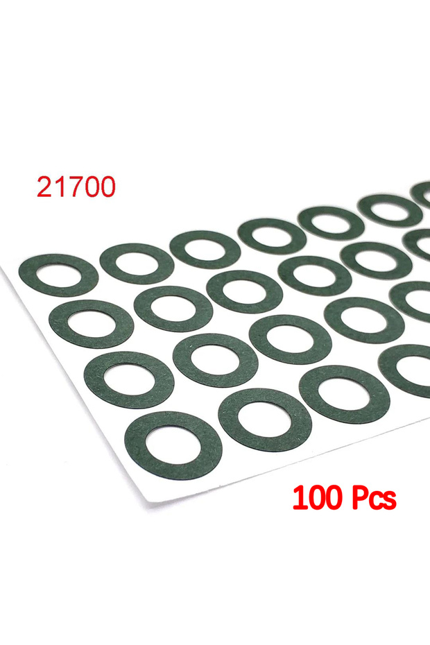 1S 21700 Hollow 100pcs Self-Adhesive 21700 18650 26650 Battery Insulating Gasket, Hollow Paperboard