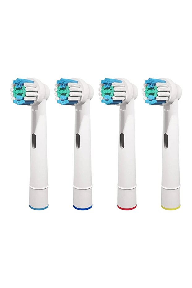 4 Packs Toothbrush Head Compatible with Oral b Braun Electric Toothbrush, Precision Replacement Brus