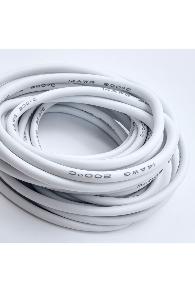 10m 18 AWG White 14/16/18/20/22/24/26/28/30 AWG Silicone Electric Wire 10 Meter/33ft- Soft, Flexible