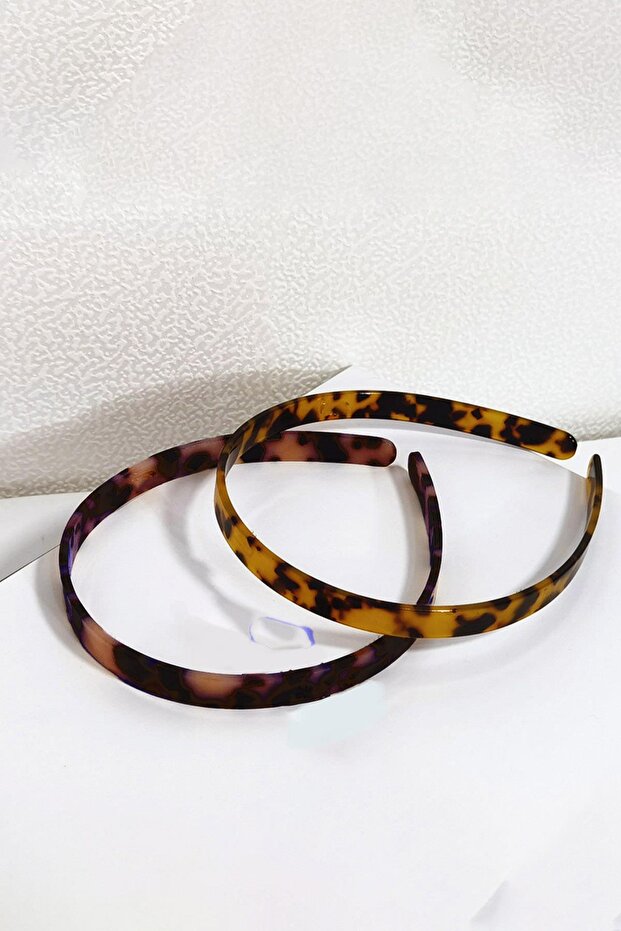 2 Pieces of Acetate Crown with Turtle Back Pattern