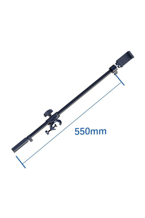 Phone Clip 55CM Rotating Microphone Stand Crossbar Arms Mic Clip Phone Holder Extension Bracket Desi