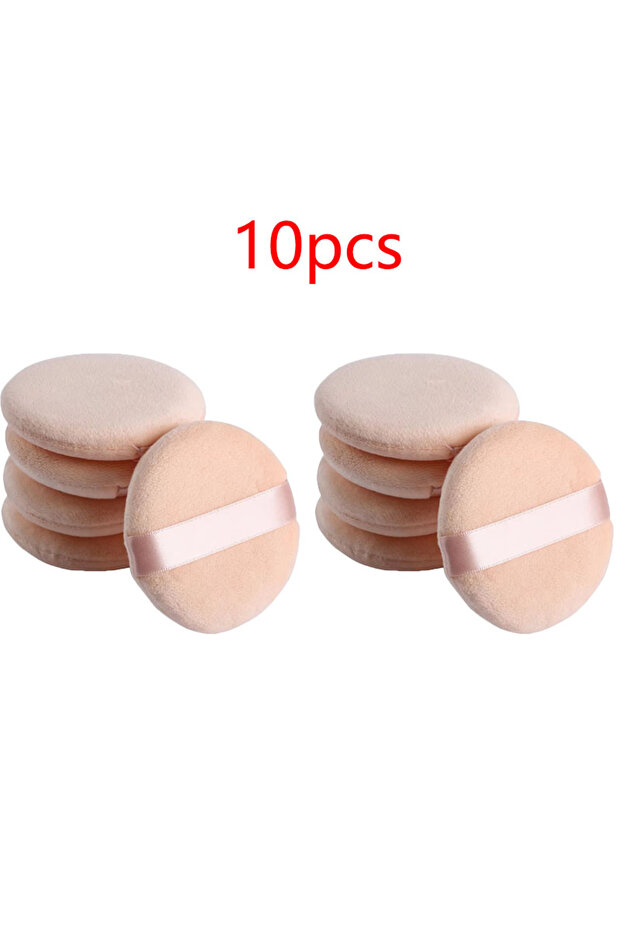 10pcs 5-30pcs Round Facial Powder Foundation Puff ,Portable Soft Cosmetic Puff For Makeup Applicatio