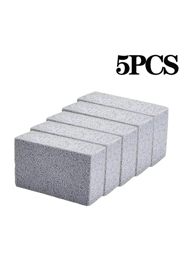 Grey-5PCS 1-20PCS BBQ Grill Cleaning Bricks BBQ Heat Resistant Cleaning Pumice Brush Powerful Stain