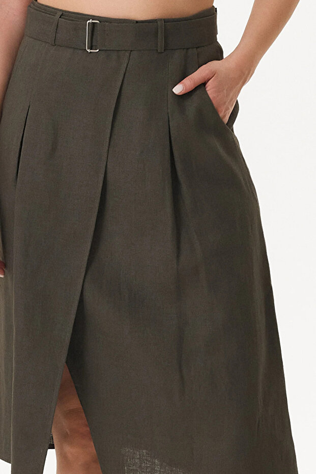 Fustă asimetrică in - 3