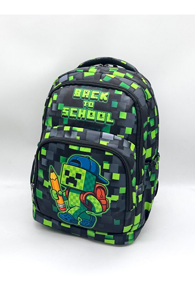 مجموعة من 3 قطع للرجال من قماش الساتان للمدرسة الابتدائية S حقيبة ظهر S مقاوم للماء للمدرسة الابتدائية حقيبة للرجال - 4