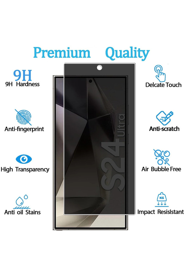 Samsung S24 Ultra Compatible Ghost Screen Protector Hidden Privacy - 1