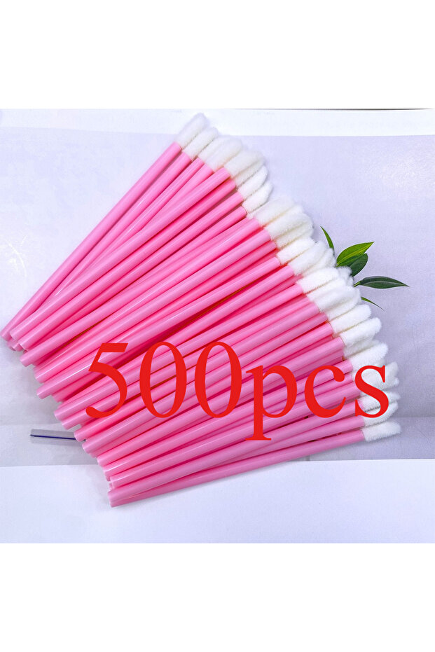 500PCS Pink 50/500PCS Disposable Lip Brush Eyelash Extension Makeup Brushes Lash Extension Mascara A