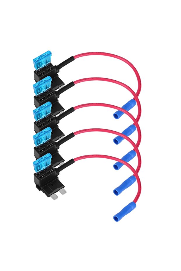 محولات دوائر إضافية ومجموعات فيوزات للسيارات القياسية من النوع Micro Mini/ Mini/ Standard، مع منفذ 15 أمبير.