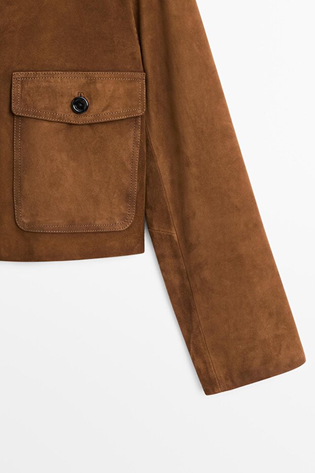 Süet deri ceket - 7