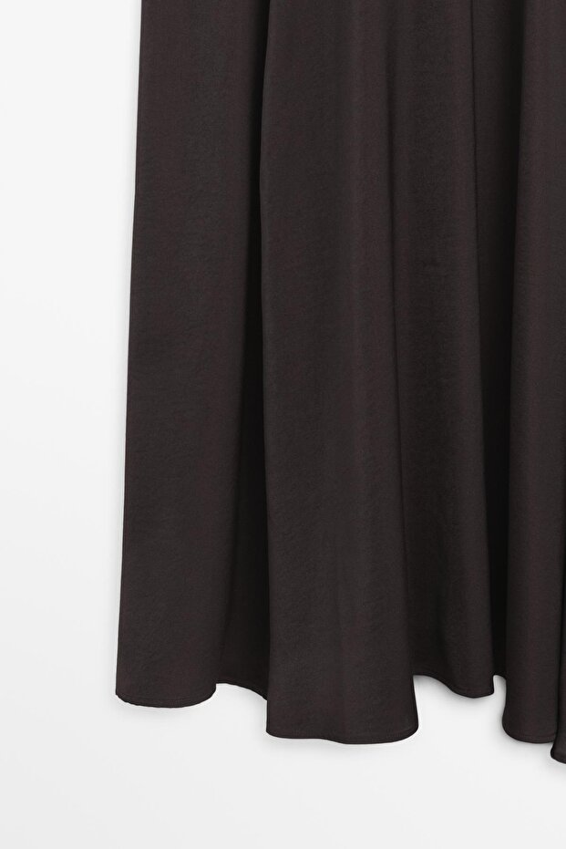 Pamuklu triko elbise - 7