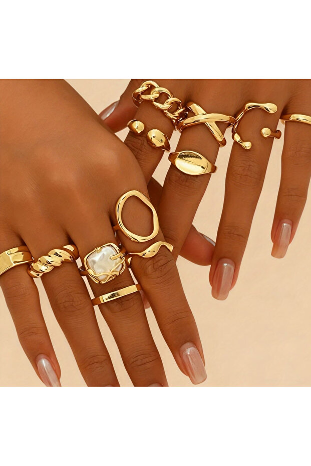 3-Piece Basic Design Rings (Mixed Shipment) - 3