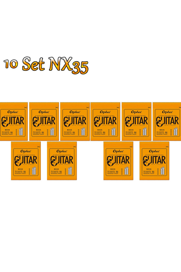10 Set NX35 10/50 Set Orphee Classical Guitar Strings Silver Plated Wire Nylon Strings NX Series 6pc